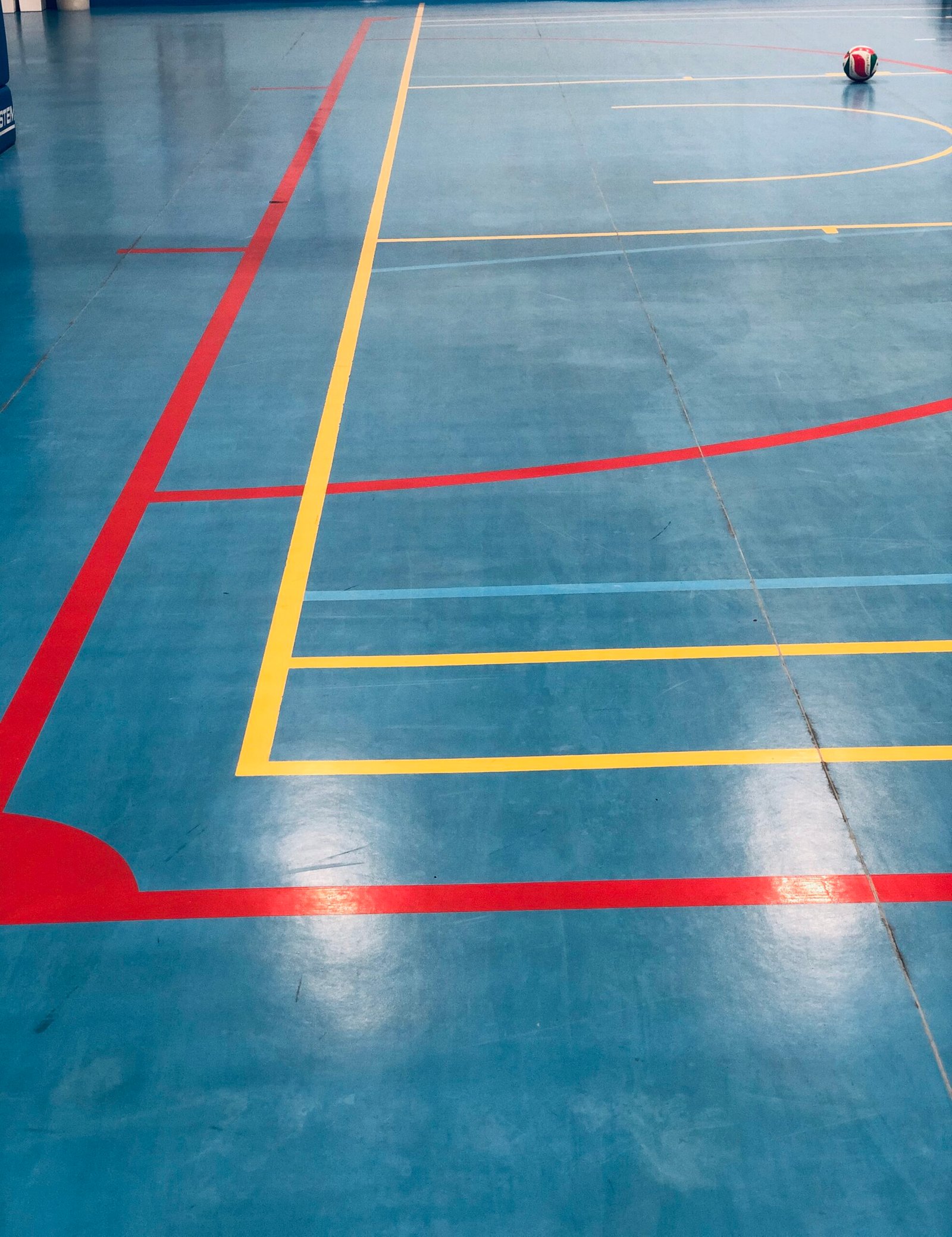 high-angle-view-basketball-court