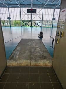 depose de la zone endommagée