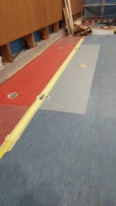 mise en oeuvre sol sportif